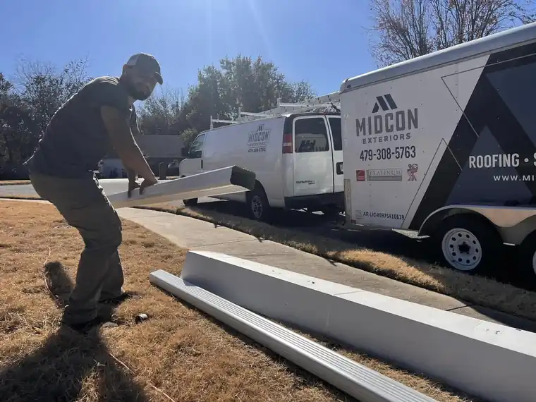 Seamless Aluminum Gutters by Midcon Exteriors
