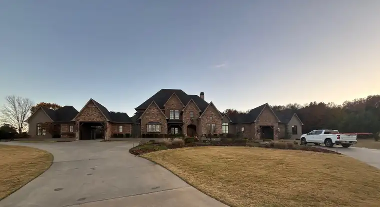Finished Midcon Exteriors roof on a steep, complicated home in Fayetteville