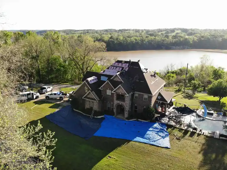 Emergency Roof Tarping by Midcon Exteriors